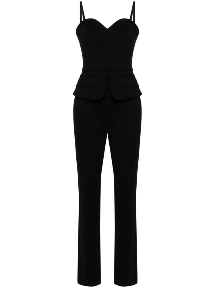 Karl Lagerfeld sweetheart-neck tailored jumpsuit - Black Cover