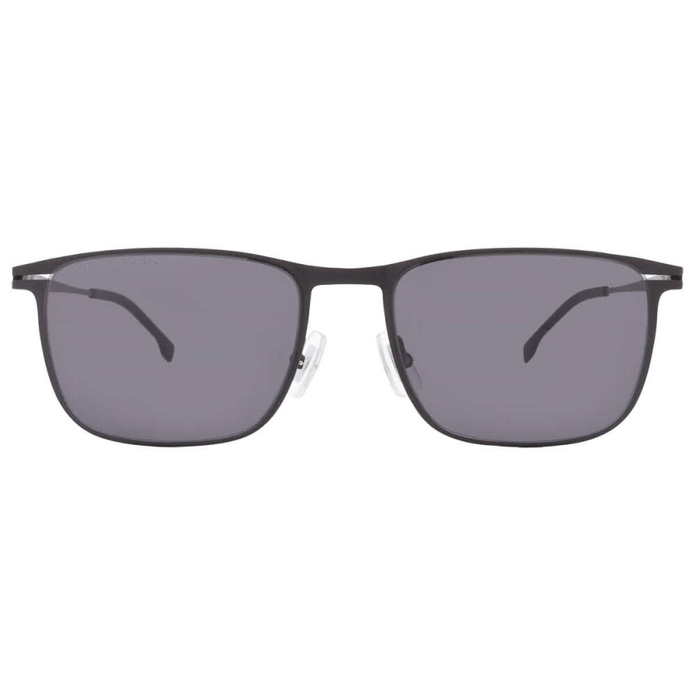 Hugo Boss Grey Rectangular Mens Sunglasses Cover