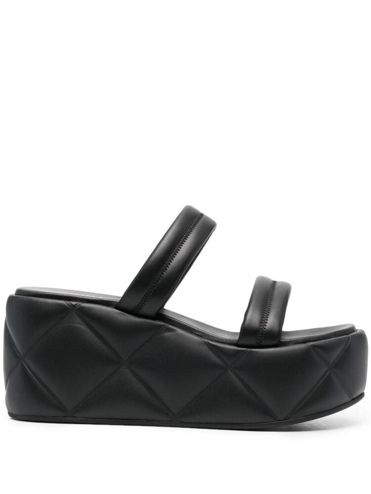 Le Silla platform double-strap sandals - Black Cover