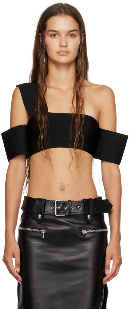 Alexander McQueen Black Bandage Tank Top Cover