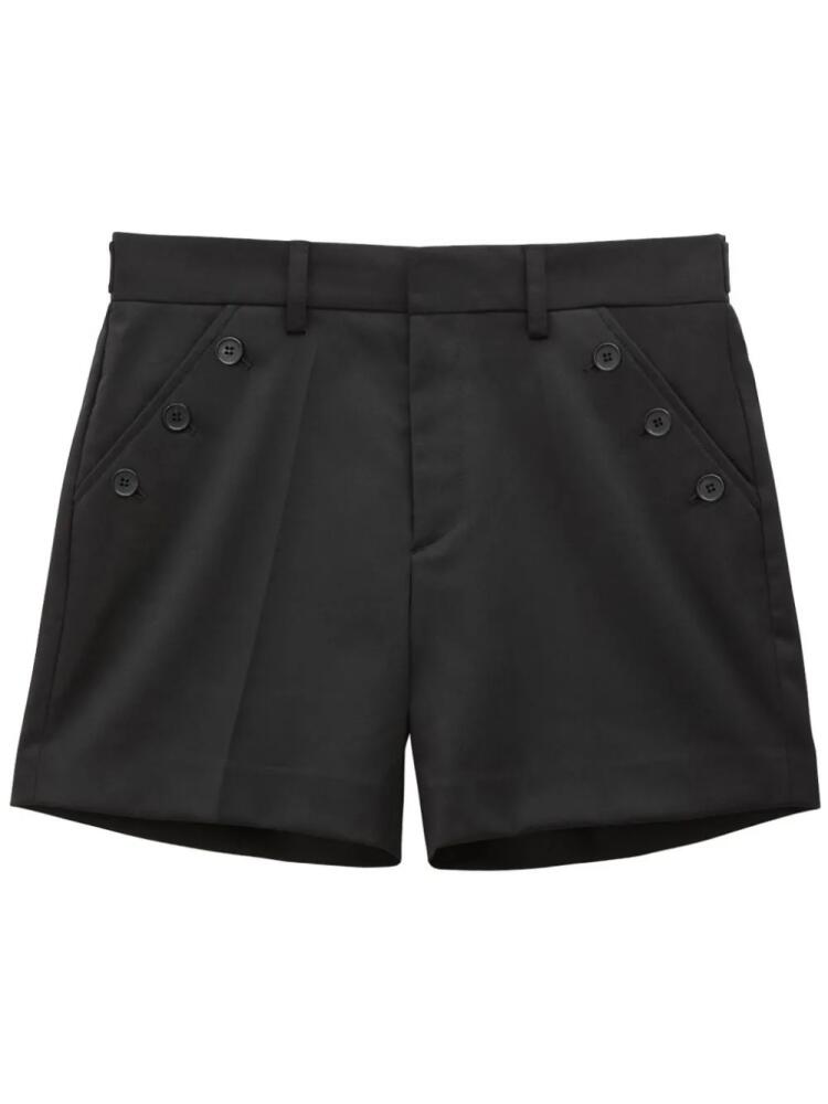 Filippa K button-fastening short shorts - Black Cover