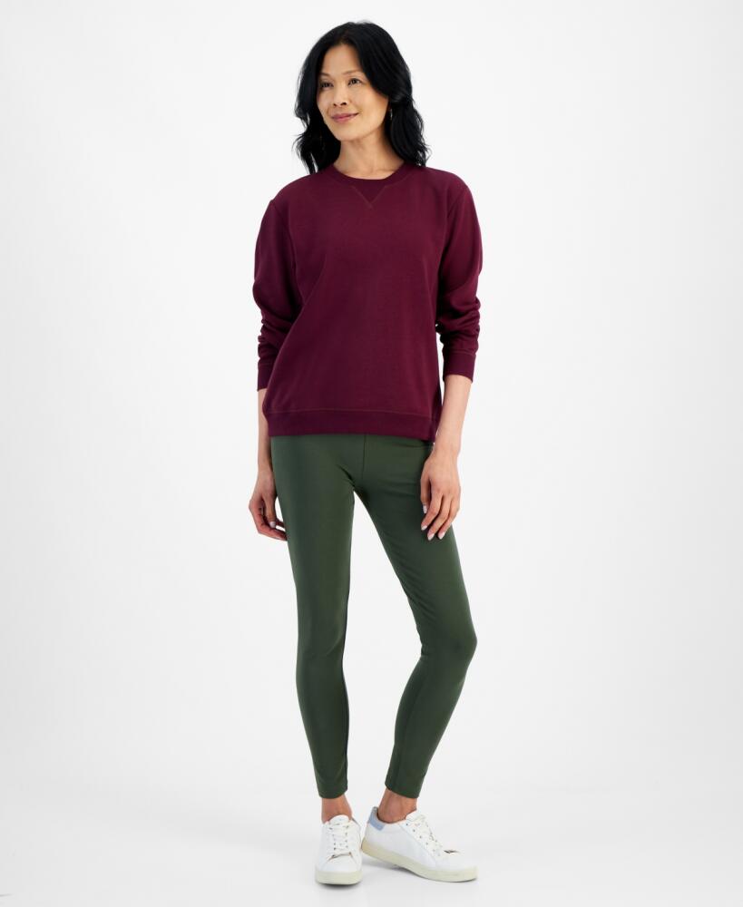 Style & Co Women's High Rise Leggings, Created for Macy's - Midnight Olive Cover