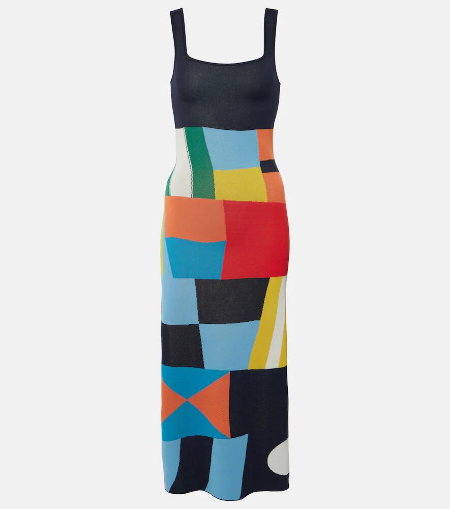 Staud Katie colorblocked midi dress Cover