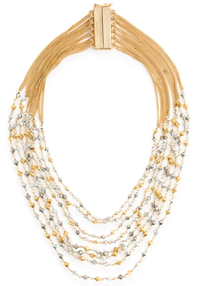 Rosantica Beaded Layered Chain Necklace - Gold Cover