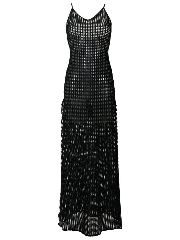 Amir Slama open-knit maxi dress - Black Cover