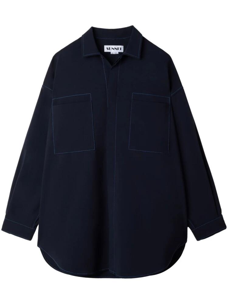 Sunnei oversized shirt - Blue Cover