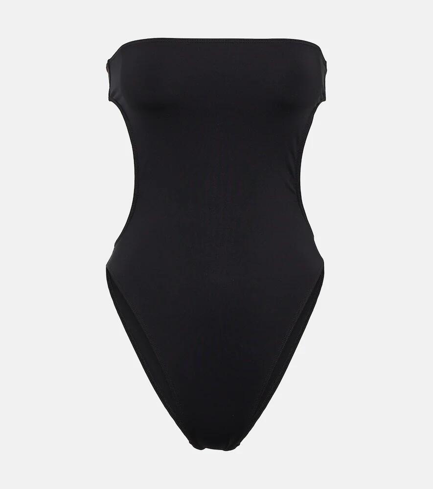 Saint Laurent Strapless cutout swimsuit Cover