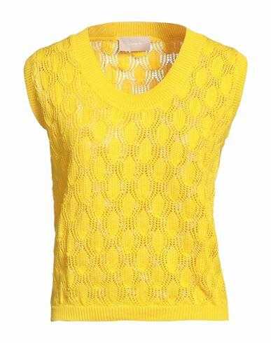 Drumohr Woman Sweater Ocher Cotton Cover