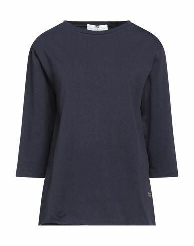 Mr Massimo Rebecchi Woman Sweatshirt Navy blue Cotton, Elastane Cover