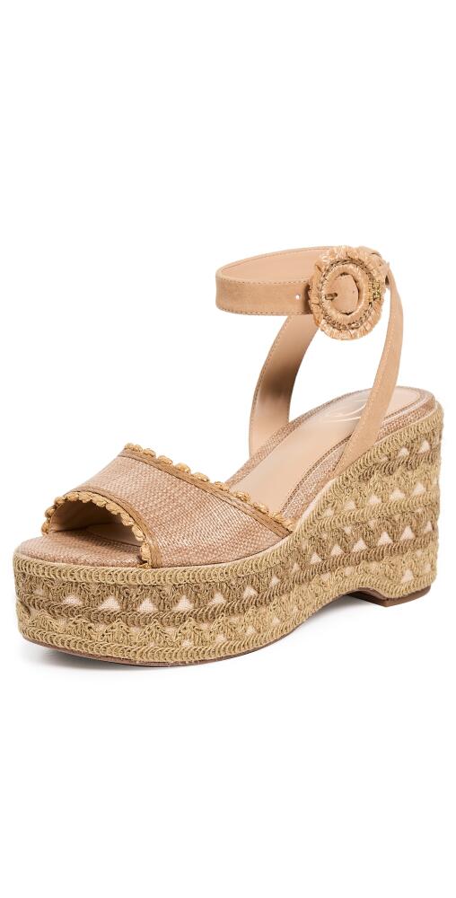 Sam Edelman Amber Espadrille Wedges Buff Tan Cover