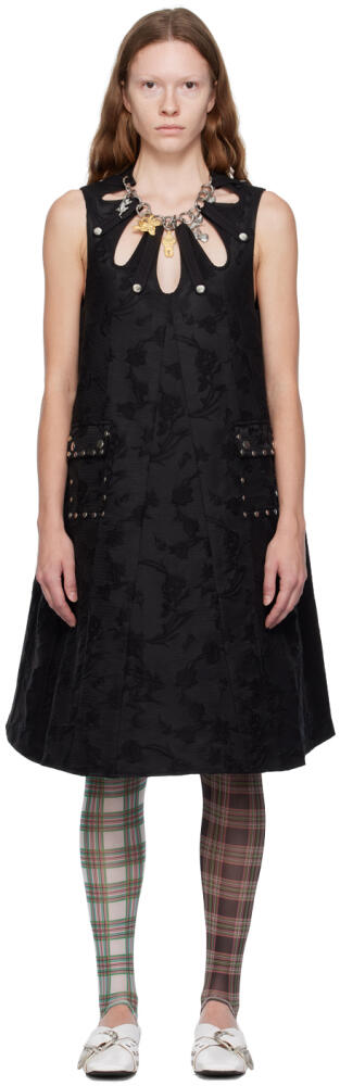 Chopova Lowena Black Kicker Midi Dress Cover