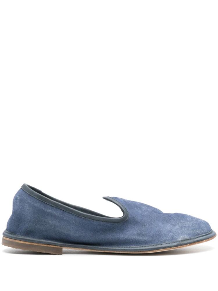 Alberto Fasciani leather-trim suede loafers - Blue Cover