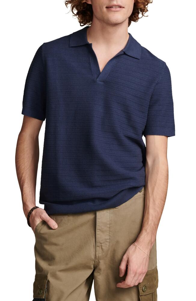 Lucky Brand Short Sleeve Polo in Dark Denim Cover