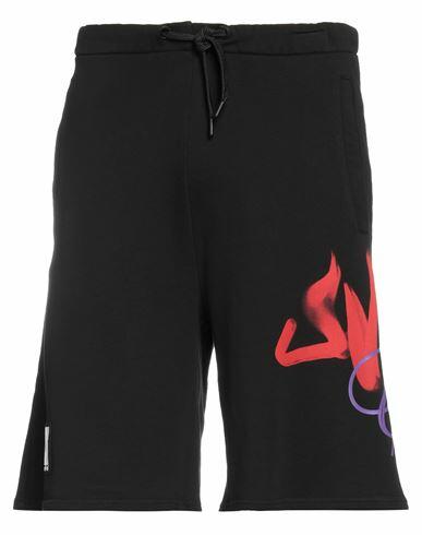 Just Cavalli Man Shorts & Bermuda Shorts Black Cotton Cover