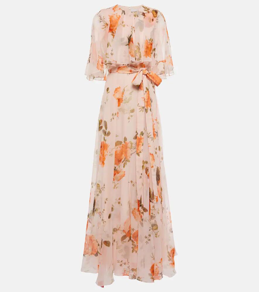 Erdem Floral silk voile gown Cover