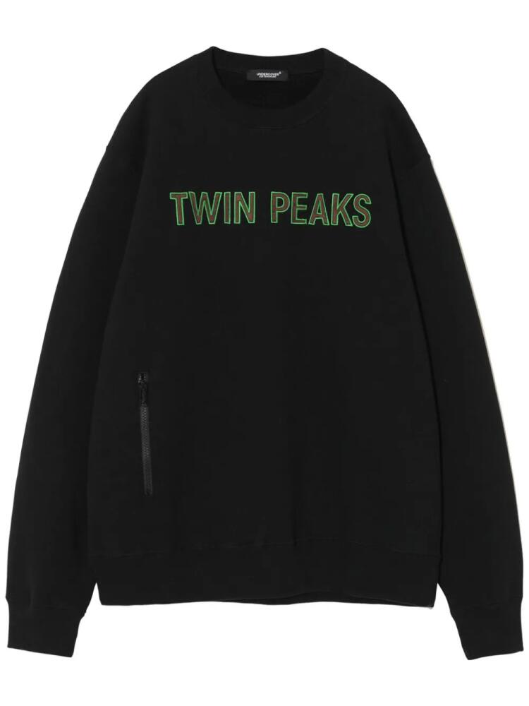 Undercover embroidered Twin Peaks sweatshirt - Black Cover