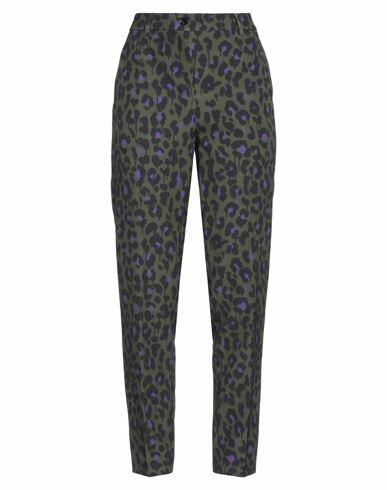 Boutique Moschino Woman Pants Military green Polyester, Elastane Cover