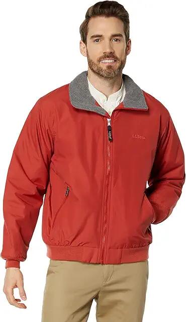 L.L.Bean Warm-Up Jacket Regular (Rust Orange) Men's Jacket Cover