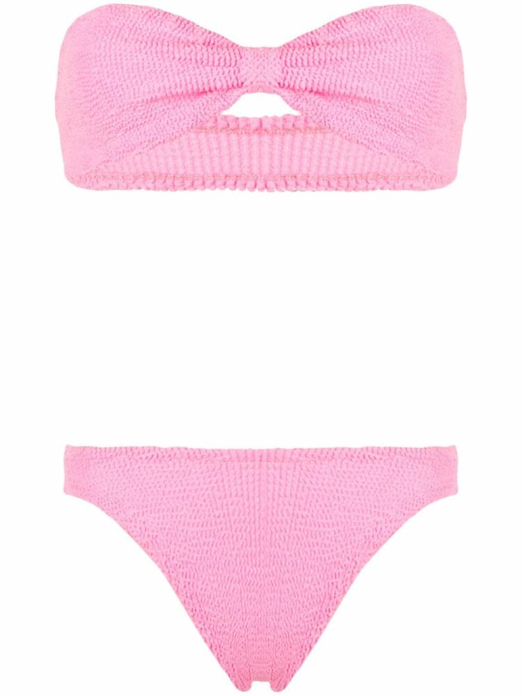 Hunza G Jean crinkle bikini set - Pink Cover