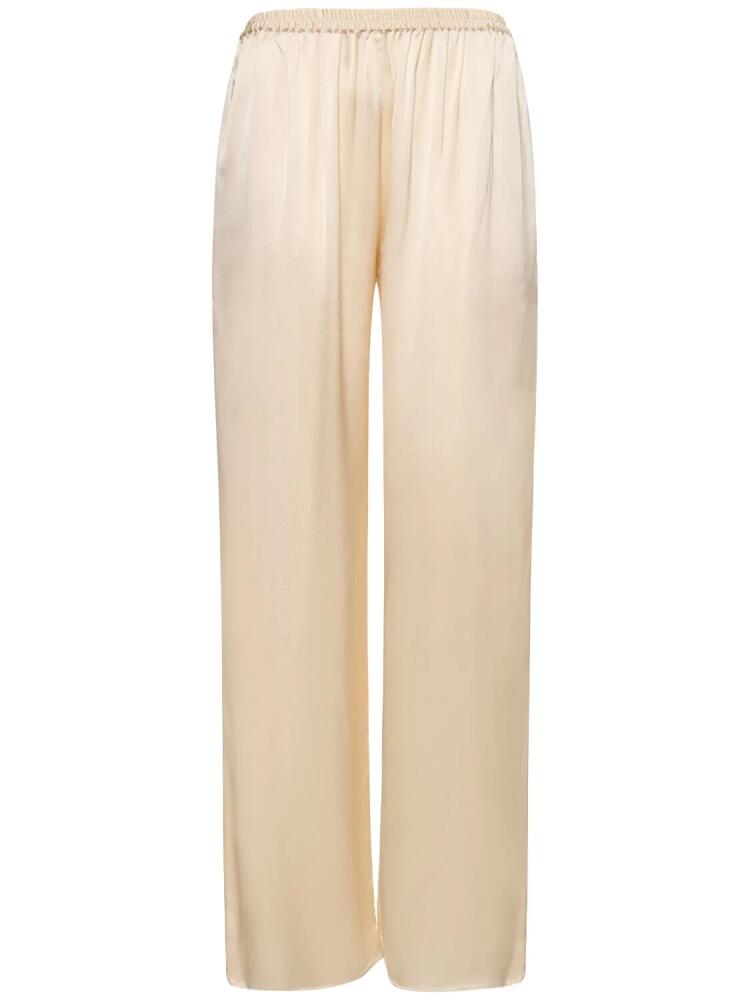 MATTEAU Relaxed Viscose Satin Pants Cover