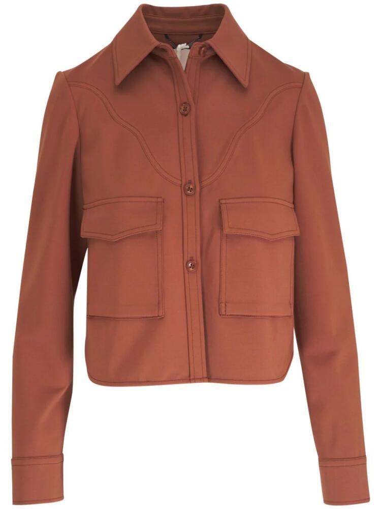 Dorothee Schumacher Emotional Essence cropped shirt jacket - Brown Cover