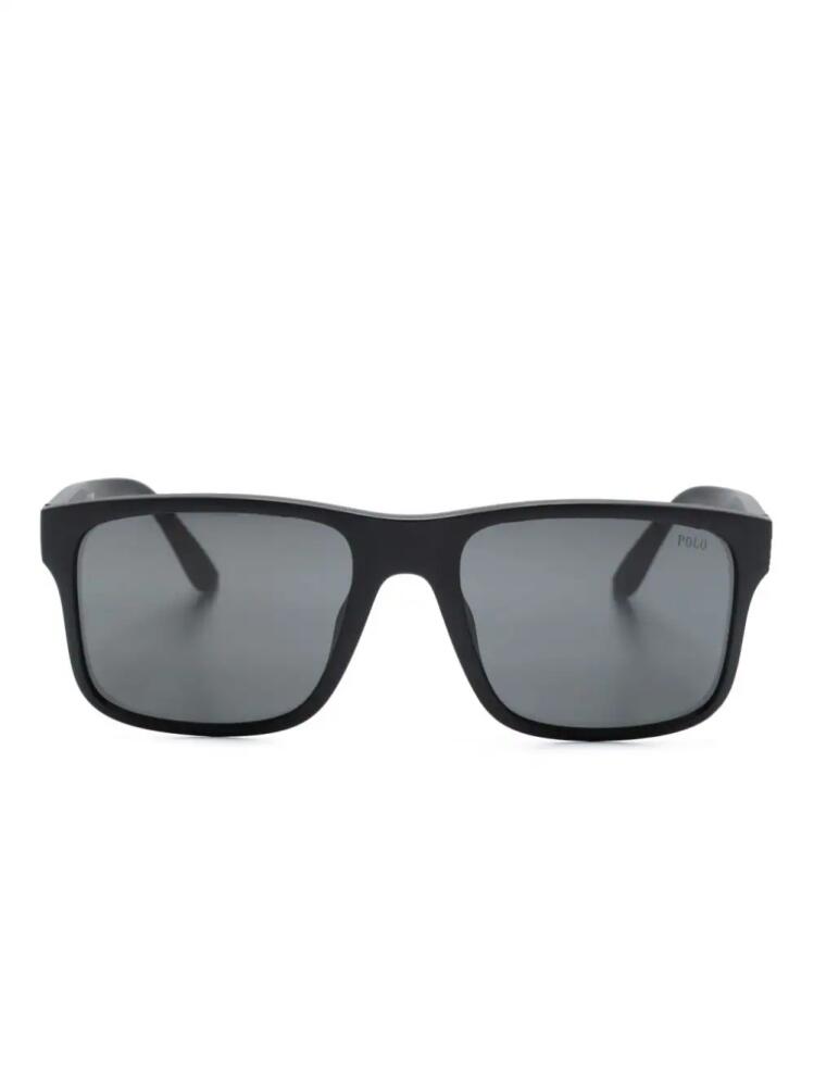 Polo Ralph Lauren square-frame matte sunglasses - Black Cover