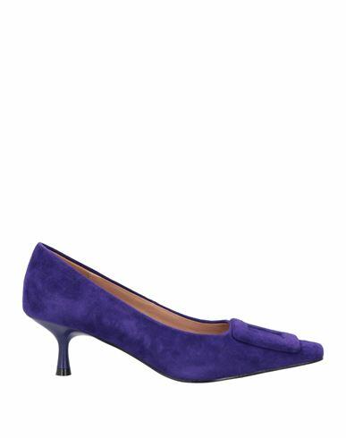 Bibi Lou Woman Pumps Purple Leather Cover