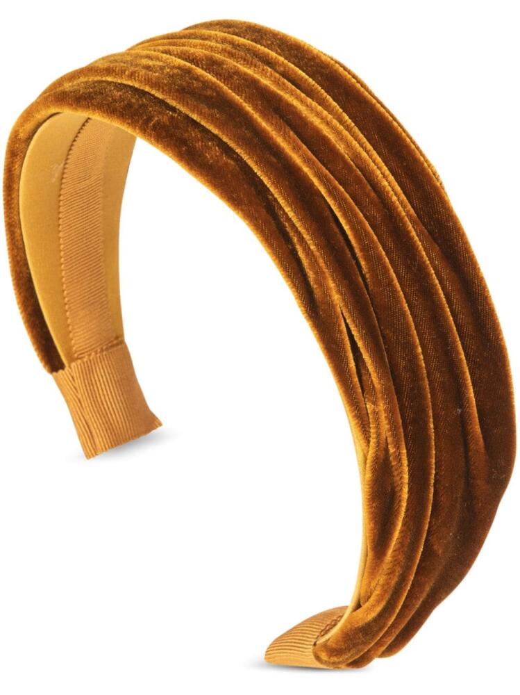 Jennifer Behr Natasha velved hairband - Orange Cover