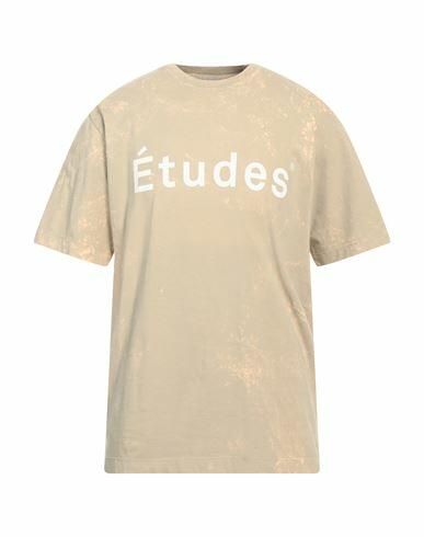 Études Man T-shirt Beige Organic cotton Cover