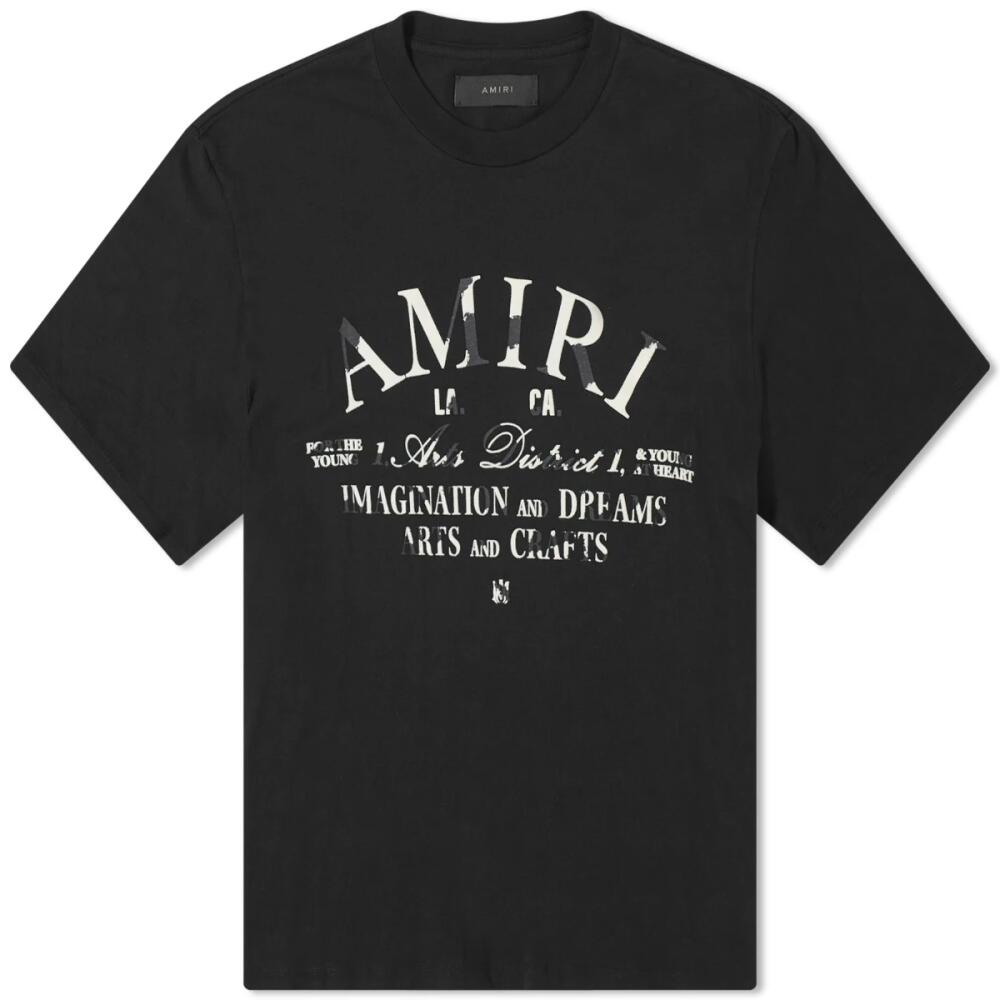 AMIRI Men's Distressed Arts District T-Shirt in Black Cover