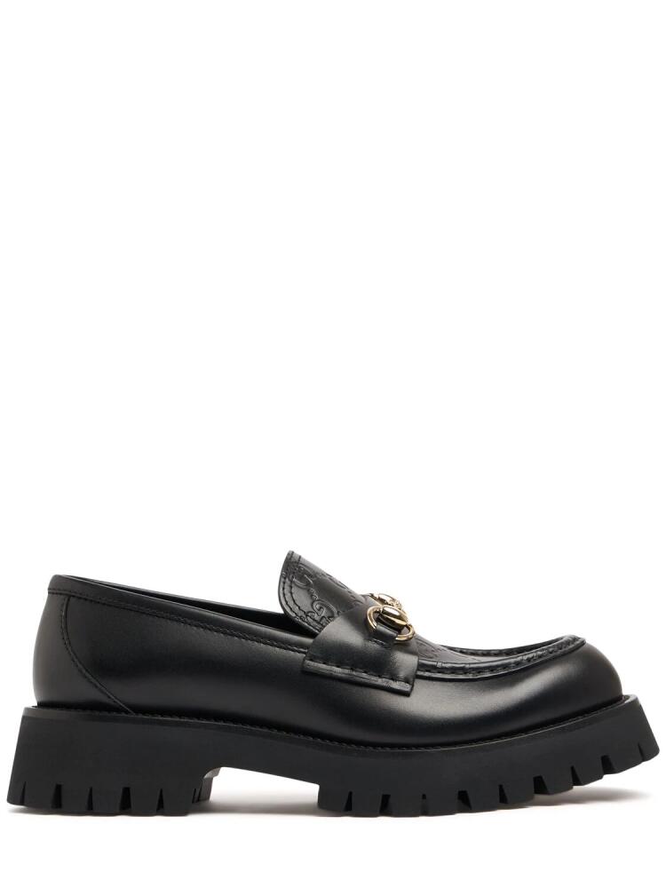 GUCCI 25mm Horsebit Loafer With Lug Sole Cover