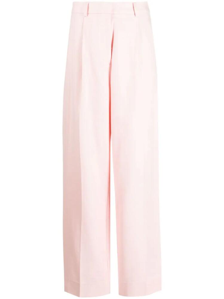 Stine Goya organic-cotton tailored trousers - Pink Cover