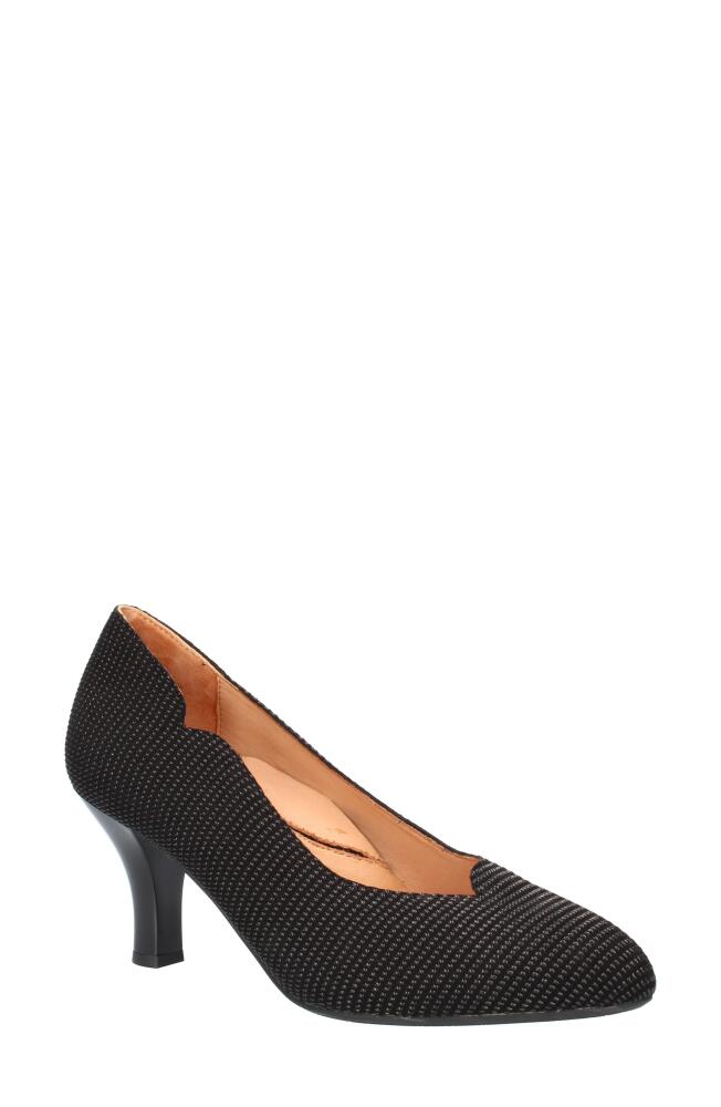 L'Amour des Pieds Bambelle Pointed Toe Pump in Black Raindrop Cover