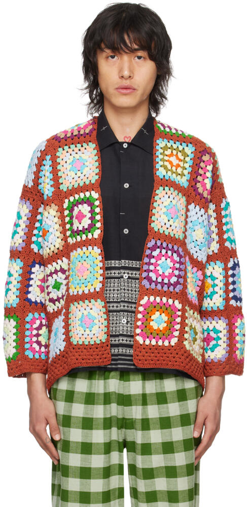 HARAGO Multicolor Y-Neck Cardigan Cover