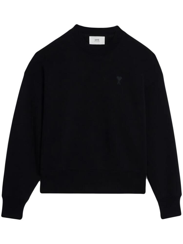 AMI Paris Ami de Coeur fleece sweatshirt - Black Cover