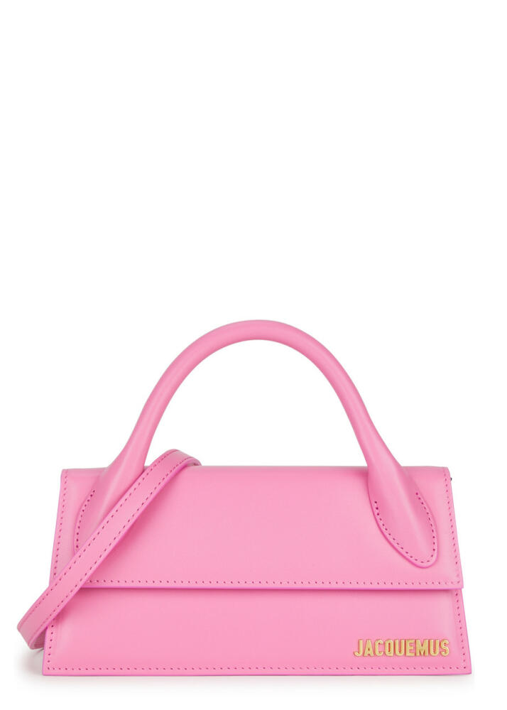 Jacquemus Le Chiquito Long Leather top Handle bag - Pink Cover