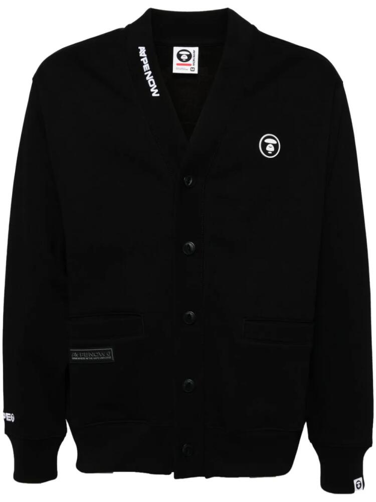 AAPE BY *A BATHING APE® logo cardigan - Black Cover