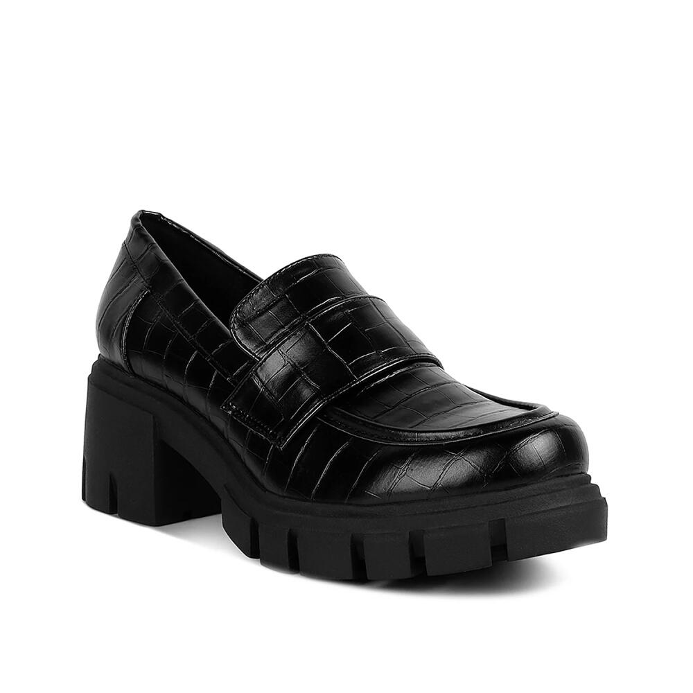 London Rag Benz Platform Loafer | Women's | Black Cover