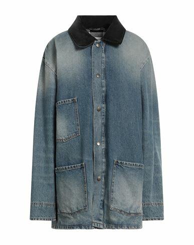 Maison Margiela Woman Denim outerwear Blue Cotton Cover