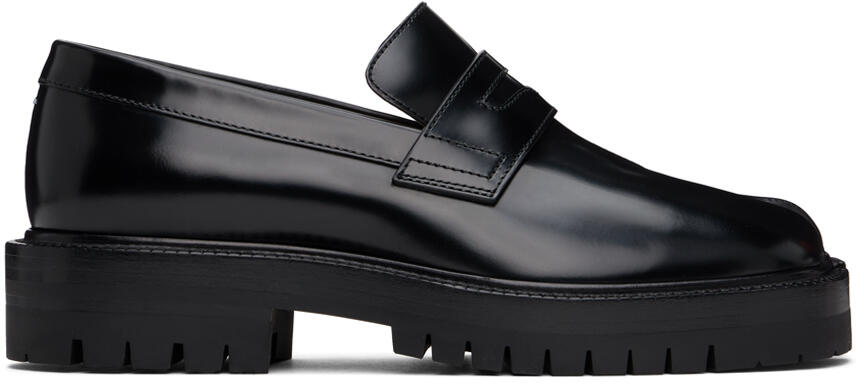 Maison Margiela Black Tabi Loafers Cover