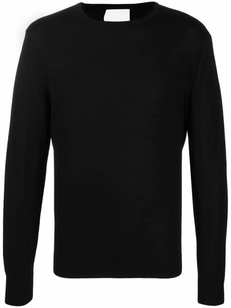 Allude fine-knit virgin-wool jumper - Black Cover