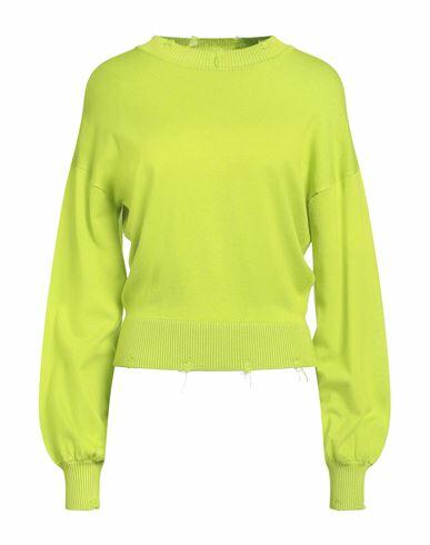 John Richmond Woman Sweater Acid green Viscose, Nylon Cover