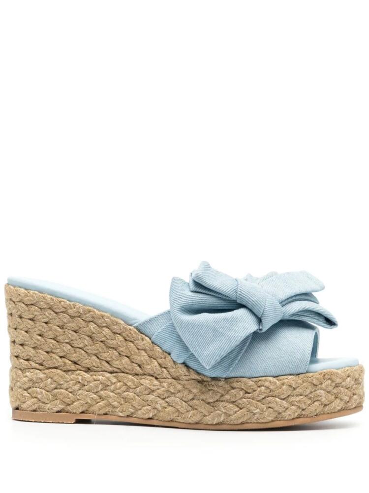 Stuart Weitzman Loveknot Espadrille 100mm wedge sandals - Blue Cover