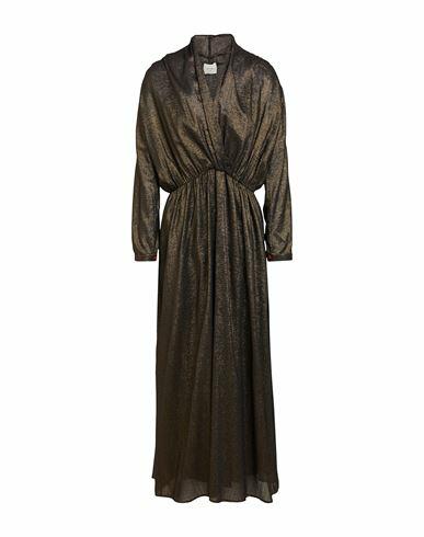 Alysi Woman Maxi dress Black Virgin Wool, Polyester, Polyamide Cover