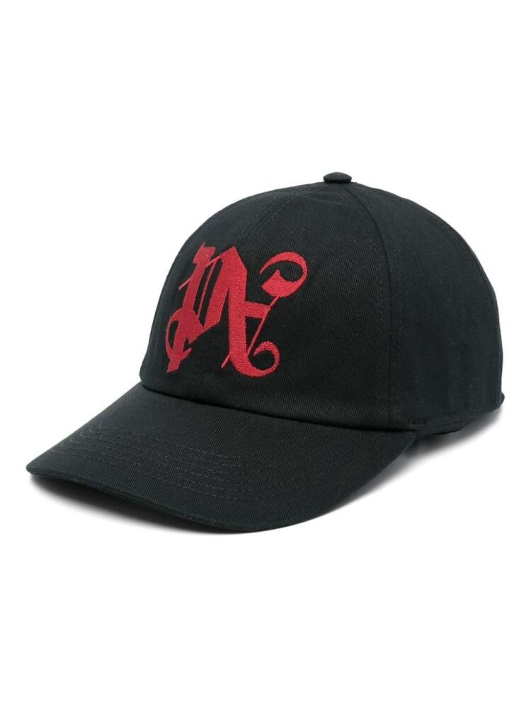 Palm Angels logo-embroidered cotton baseball cap - Black Cover