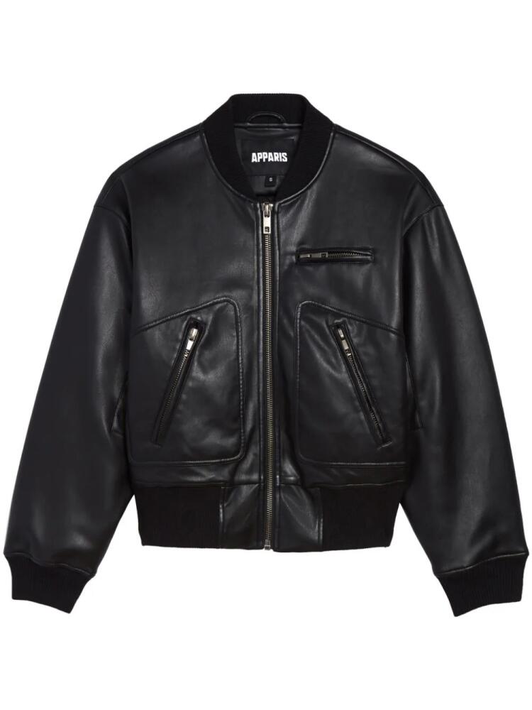 Apparis Chaz zip-up bomber jacket - Black Cover