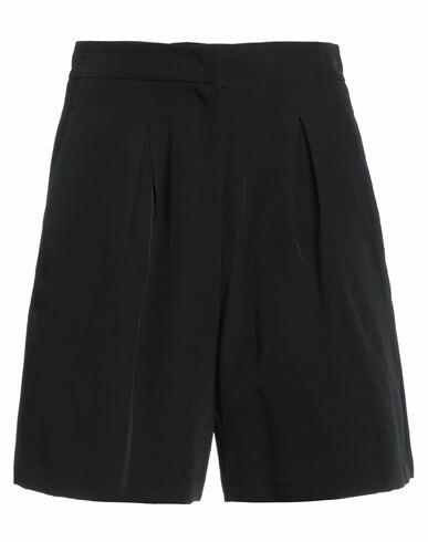 Hinnominate Woman Shorts & Bermuda Shorts Black Polyester, Elastane Cover