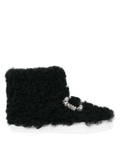 Roger Vivier Woman Ankle boots Black Shearling Cover