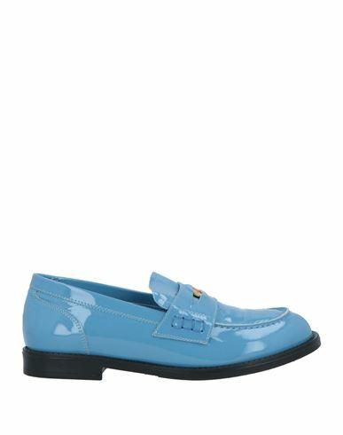 J. a.p. Jose Antonio Pereira Woman Loafers Light blue Leather Cover