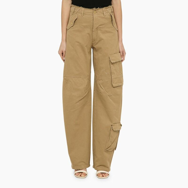 DARKPARK Rosalind cotton beige cargo trousers Cover